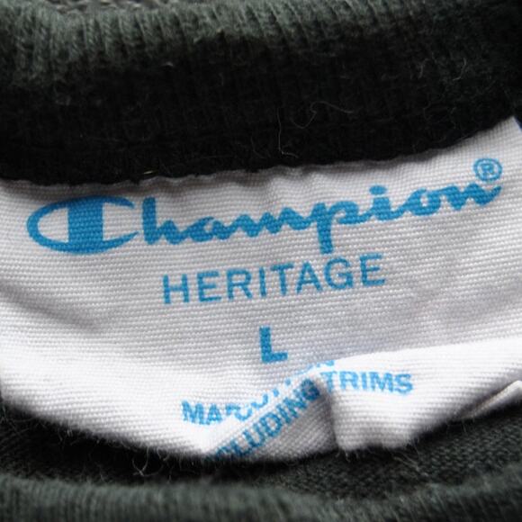 Champion Heritage Large Black Short Sleeve Shirt Shirt - Picture 4 of 6